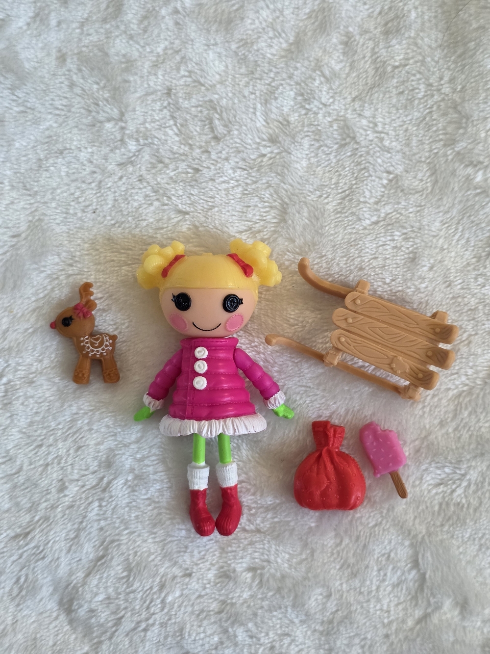 Mini Lalaloopsy Holly Sleighbells Christmas Set - 100% Complete